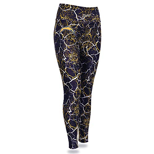 Zubaz NFL Women's Marble Leggings, Los Angeles Chargers X-Small Team Color
