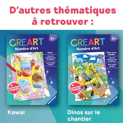 Creart livre de coloriage magique : Licornes Ravensburger Jeux France - vue 6