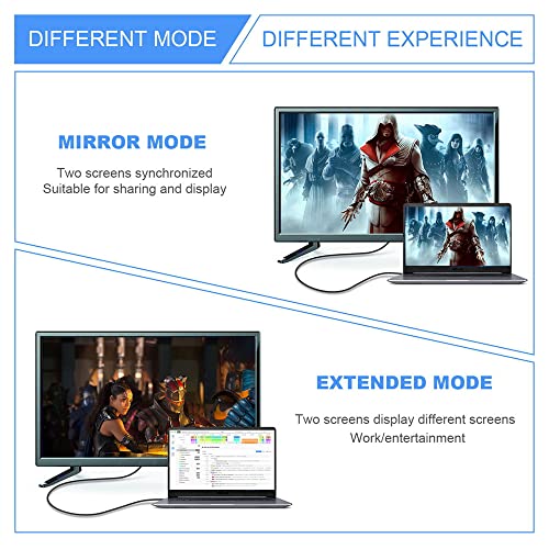 NFHK HDMI Male to HDMI 2.1 Male UHD Extension Gold Converter Adapter Support 8K 60hz HDTV, Silver,Gold - Image 2