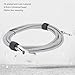 Guitar Cable Angle to Straight Connector Electric Instrument Bass AMP Cord for Bass Guitar 3 Meters White Line Black Dot