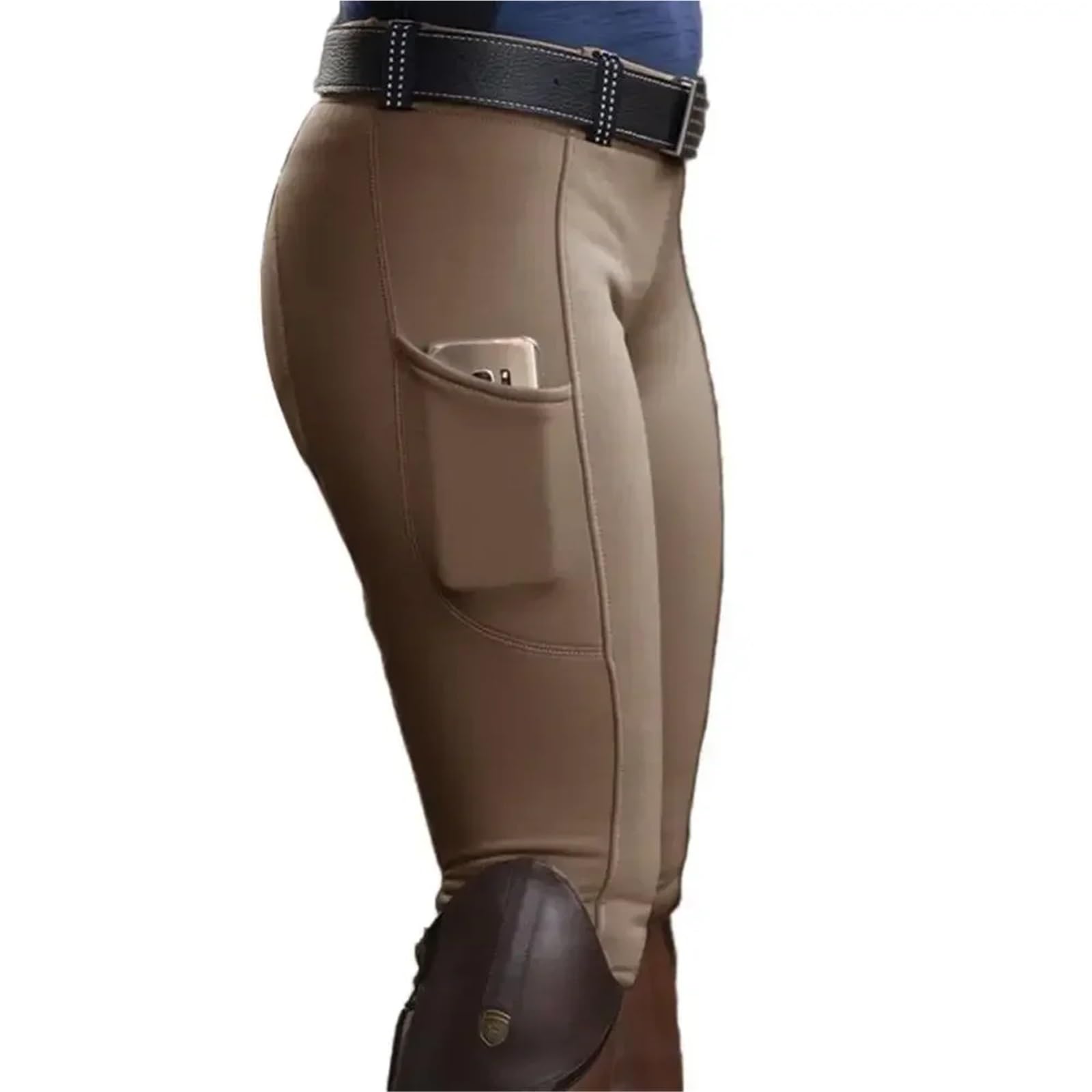 Pantaloni da Equitazione Leggings da Donna, Pantaloni Elastici, Leggings Casual con Cerniera, Sottili, Equitazione, Attrezzatura for Cavaliere Leggings da Equitazione