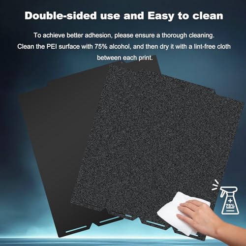 Image of 270x270mm Black Build Plate Double Sided Textured PEI+Smooth PEI Flexible Removable Spring Steel Heated Printing Bed Platform for Snapmaker U1 3D Printer