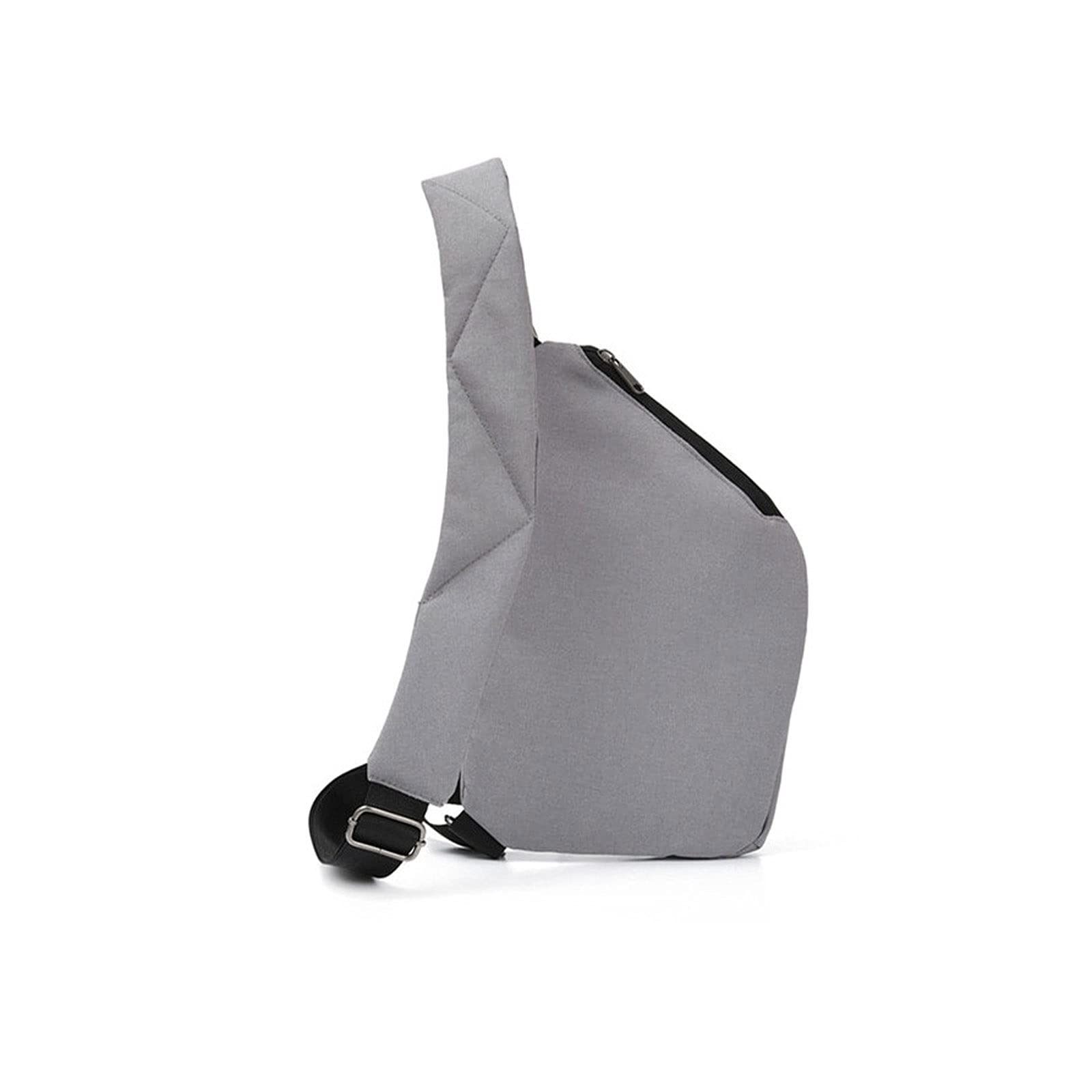 XIANGFAXB Bandoleras Hombre Ultra Delgado antirrobo Bolso Pecho pequeño Cruz bods Bolsas de Cuerpo Reflectante Mini Bolso de Mensajero Hombres Hombro Deporte Bolsa Paquete (Color : Grey)