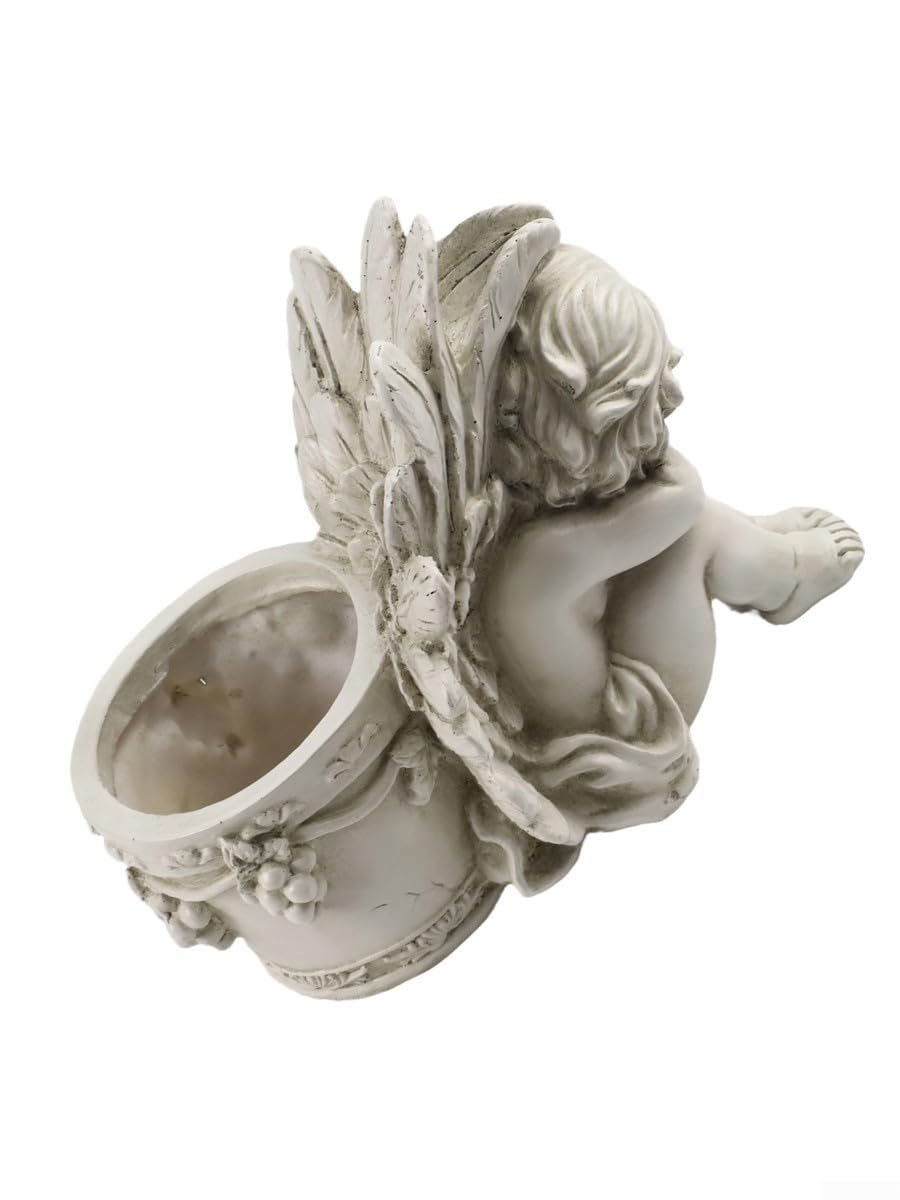 Harz Übertopf 24cm für weiß für Innen und Außenbereich Harz Übertopf(Right Angel)