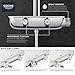 GROHE 26379000 Smart Control Shower System with Exposed Thermostat for Wall Mounting, Starlight Chrome