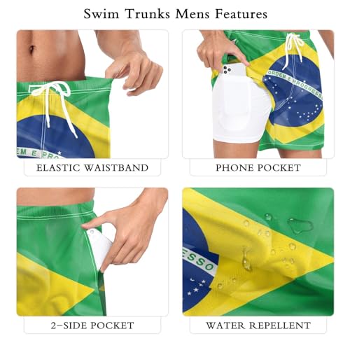 Patriot Flag Swim Trunks for Men Casual Shorts Swimwear Summer Beach Wear S-XXL 6