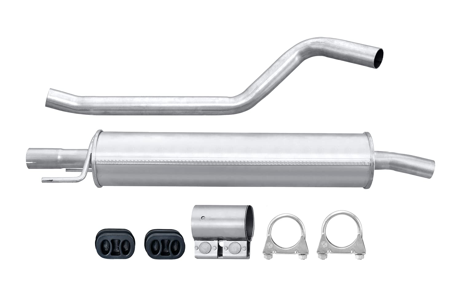 HELLA 8LC 366 024-751 Tłumik środkowy - Easy2Fit® Kit - w środku - dwuczęściowy - Komplet z elementami do montażu