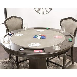 Sunset Trading Poker Dining and Game Pub Table Set, Distressed Grey Sunset Trading Poker Dining and Game Pub Table Set Distressed Grey