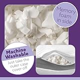 Aamira Luxury Shredded Memory Foam Bed Pillows 2 Pack 70x45cm, Orthopaedic Neck & Shoulder Support, Hypoallergenic, Adjustable Height, Removable Washable Bamboo Cover, for All Sleep Positions - Image 4