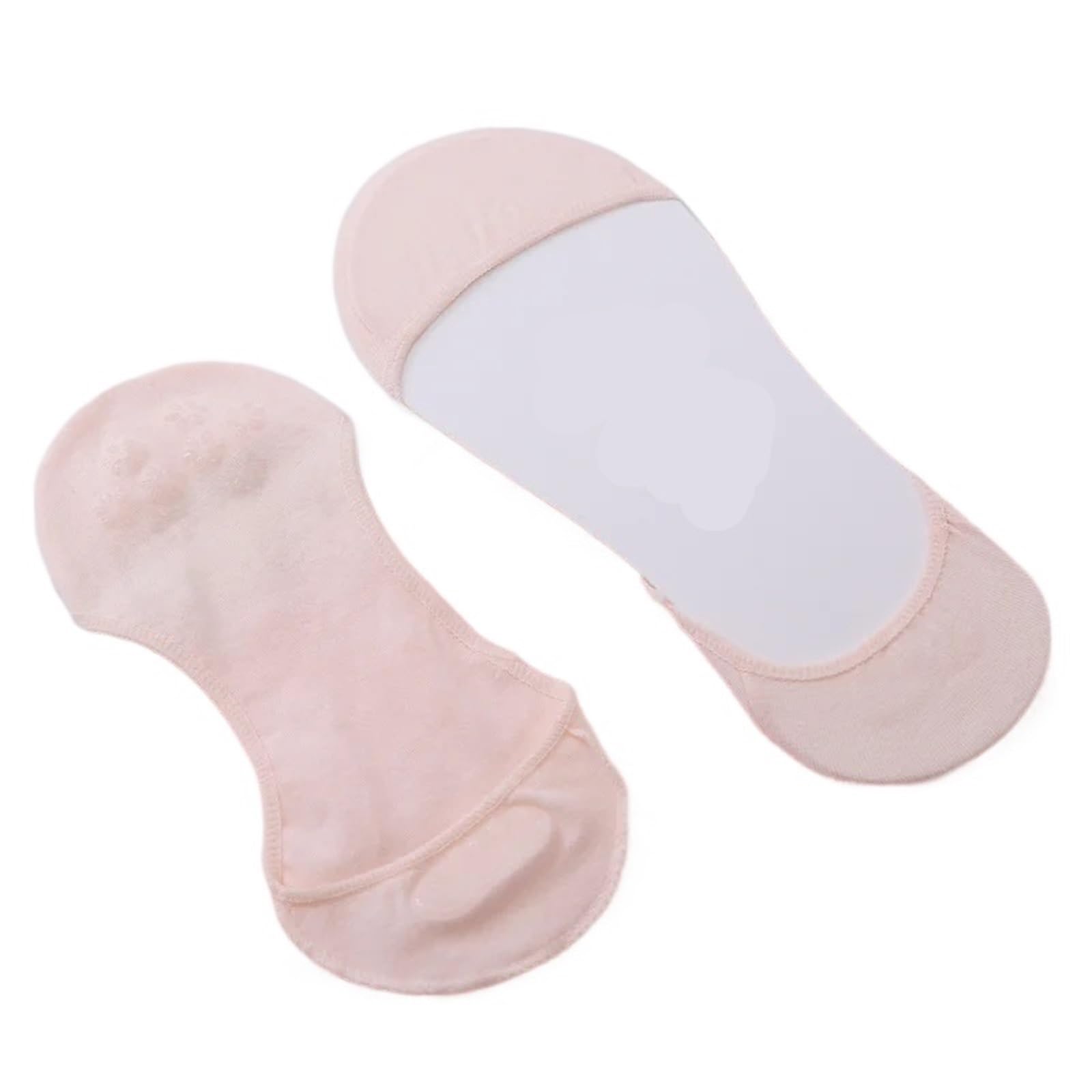Calcetines náuticos invisibles for mujer, finos, transpirables, de algodón, con tacón alto, antideslizantes, cortos