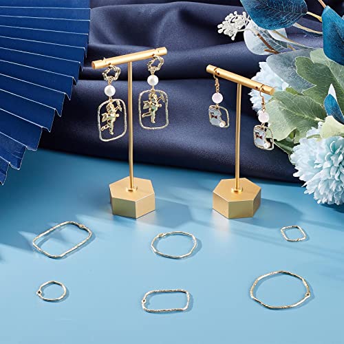 SUNNYCLUE 1 Box Open Back Bezel Charms Round Linking Circle Charm Blanks Pressed Flower Frame Hollow Blank for Jewellery Making Epoxy UV Resin Art Earrings DIY Craft - Image 4
