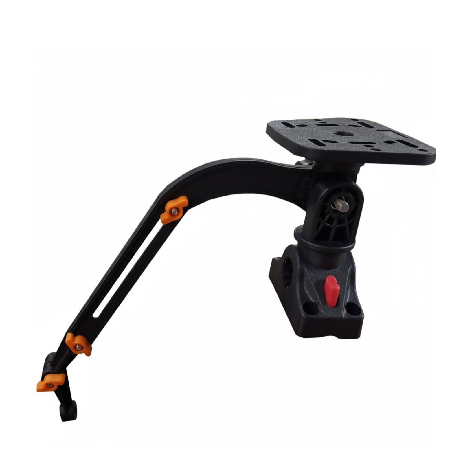 360 Degree Aquatic Locator Mount Stable Adjustable Aquatic Locator Stand Transducer Bracket Sturdy Build for Fishermen, Anglers, Fishing, Black-image-43