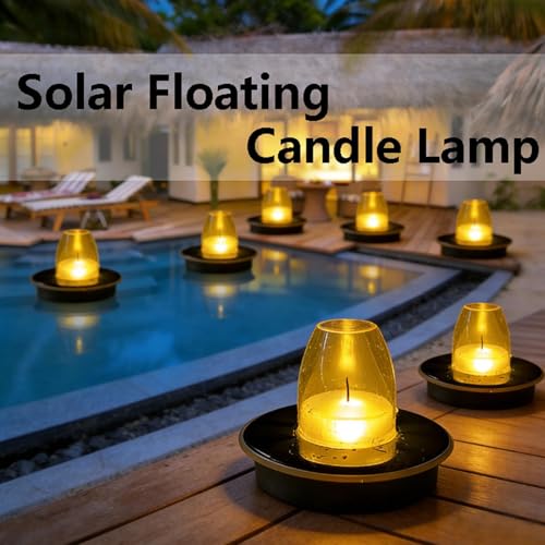 Luces solares para piscina flotantes con diseño estanco para exteriores 5