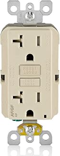 Leviton Dual-Function AFCI/GFCI Outlet, 20 Amp, AGTR2-T, Light Almond