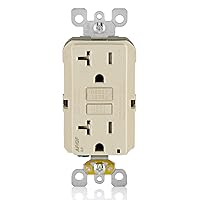 Vista 9 de Leviton Combinación GFCI de autoprueba SmartlockPro de 15 A con USB tipo A y tipo C en pared, cargador USB para teléfonos inteligentes y tabletas