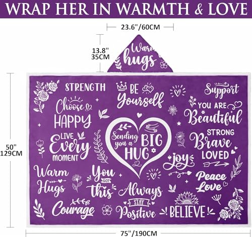 Birthday-Mothers-Day-Gifts-for-Women-Mom-Her-Friend-Sister-Inspirational-Gifts-for-Women-Sending-Big-Hugs-Gifts-Purple-Wearable-Blanket-Hoodie-Sherpa-Fleece-Care-Package-Get-Well-Gifts-for-Women Birthday Mothers Day Gifts for Women Mom Her Friend Sister Inspirational Gifts for Women Sending Big Hugs Gifts Purple Wearable Blanket Hoodie Sherpa Fleece Care Package Get Well Gifts for Women
