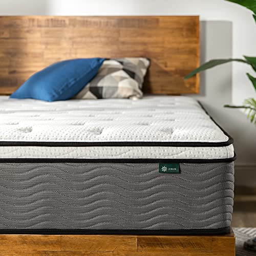 Zinus 12-Inch Queen Hybrid Pocket Spring Mattress with Strong Support and Motion Isolation