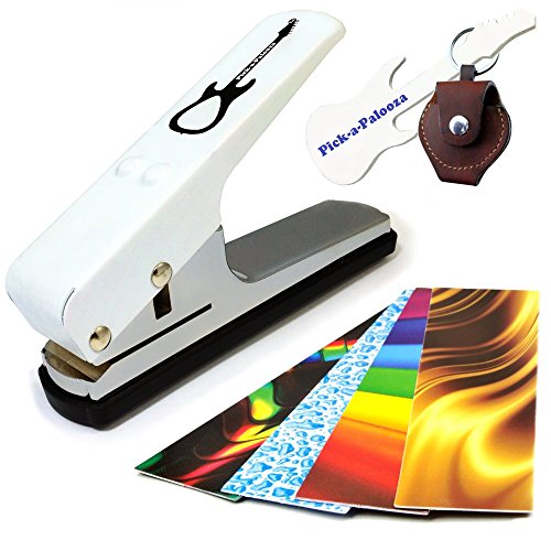Pick-a-palooza ® DIY médiator Punch – Le Premium machine à médiator de guitare et une chaîne de clé de cuir support pour médiator Coffret cadeau blanc - Les Beatles, Paul McCartney, John Lennon, RIngo Starr, George Harrison Pick-a-palooza ® DIY médiator Punch – Le Premium machine à médiator de guitare et une chaîne de clé de cuir support pour médiator Coffret cadeau blanc