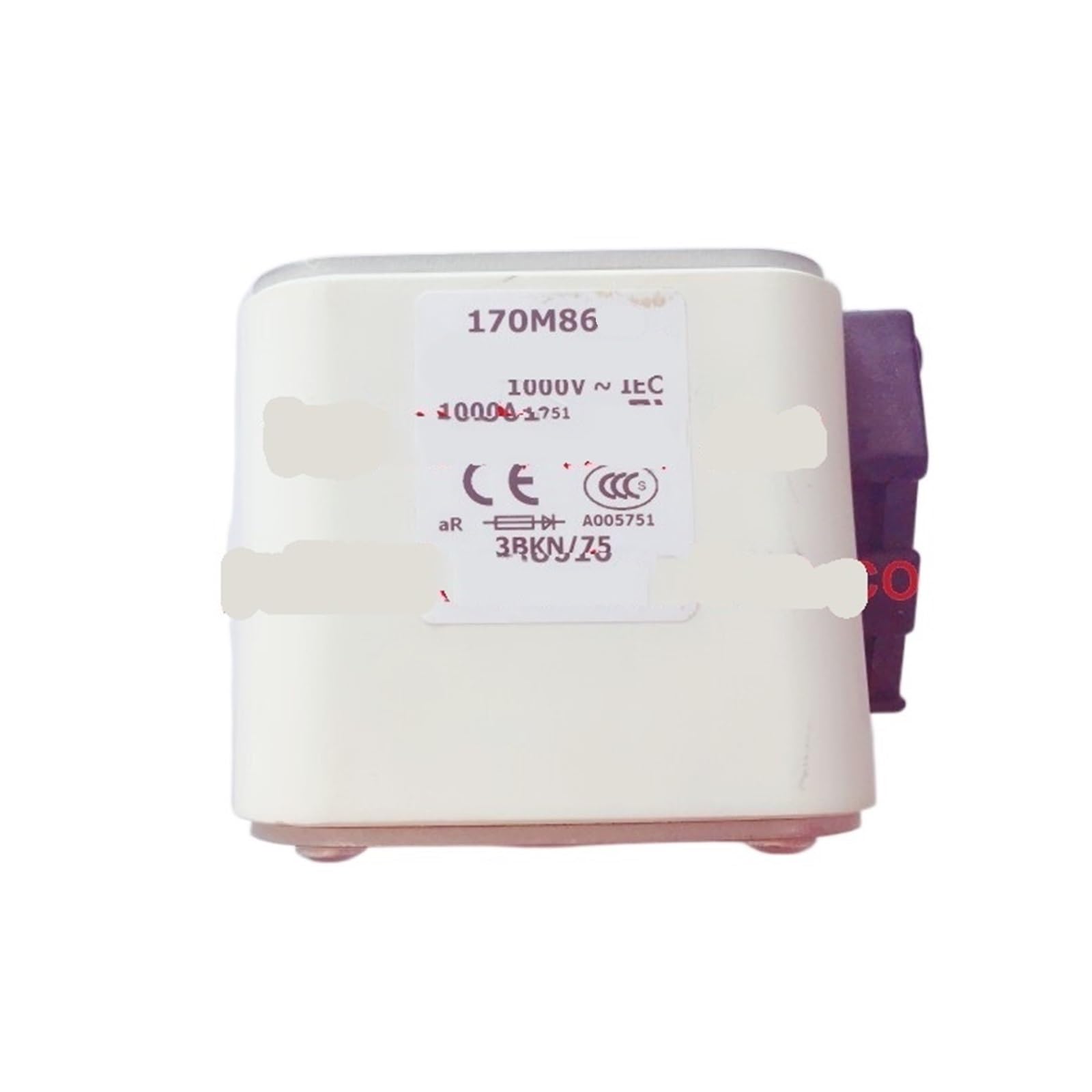 Fusible 170M8613 pour haute puissance 1100A à 1400A et tension 1000V