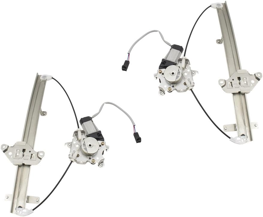 AutoandArt Brock Replacement Driver and Passenger Front Power Window Lift Regulators