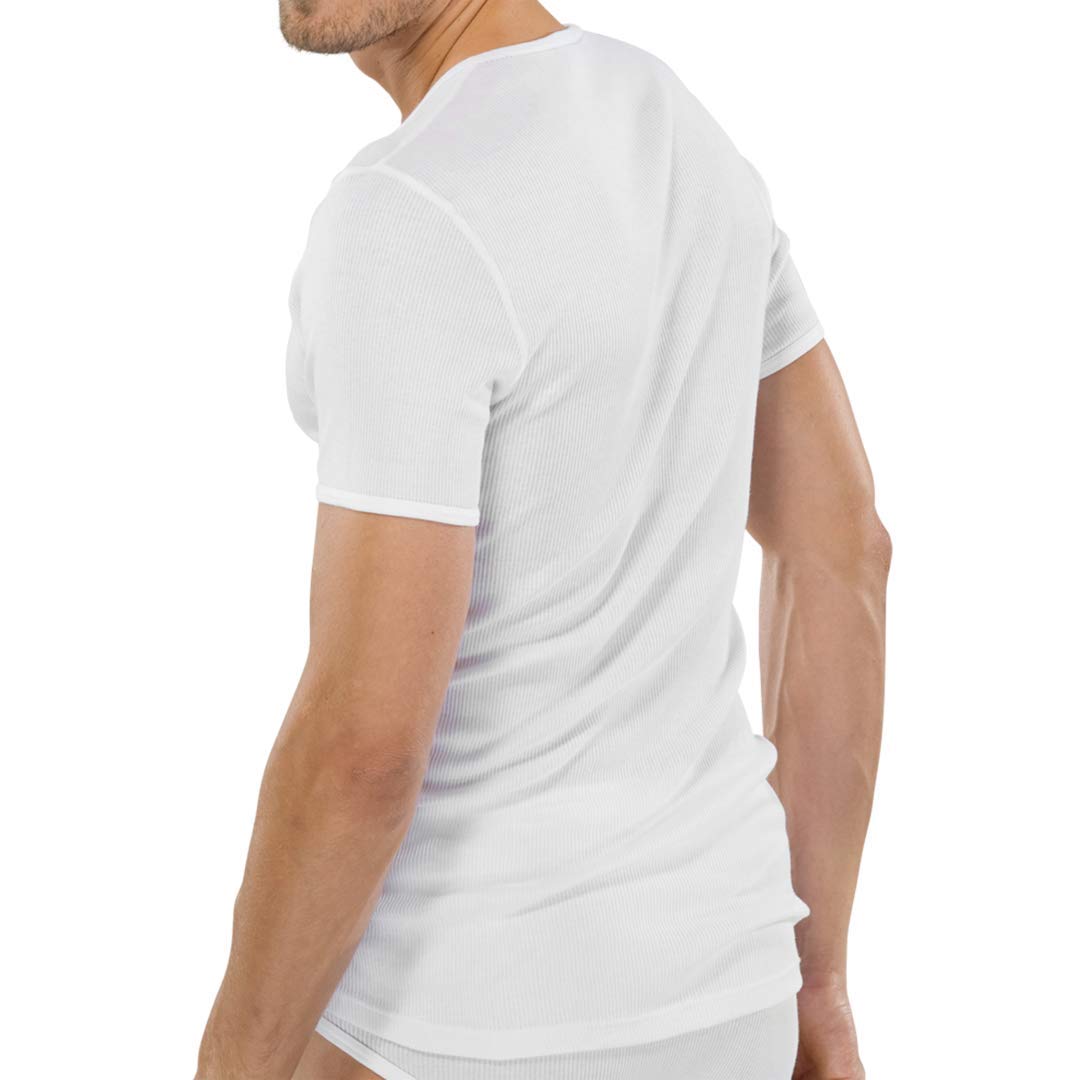 Schiesser Doppelripp Crew Neck Shirt 2er Pack White 3XL (9)
