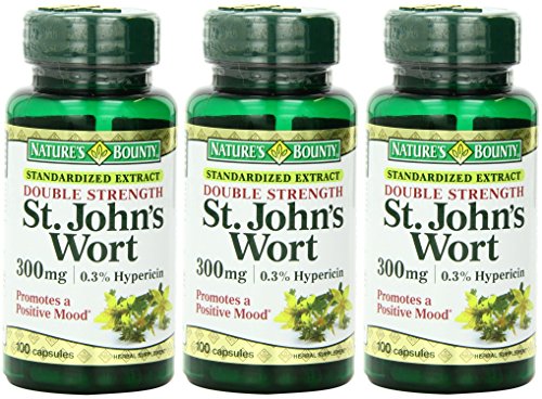 Nature's Bounty St. John's Wort, Double Strength, 300mg, 300 Capsules (3 X 100 Count Bottles) Nature's Bounty St. John's Wort, Double Strength, 300mg, 300 Capsules (3 X 100 Count Bottles)