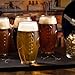 Libbey Football Tumbler Glasses, 23-ounce, Set of 8