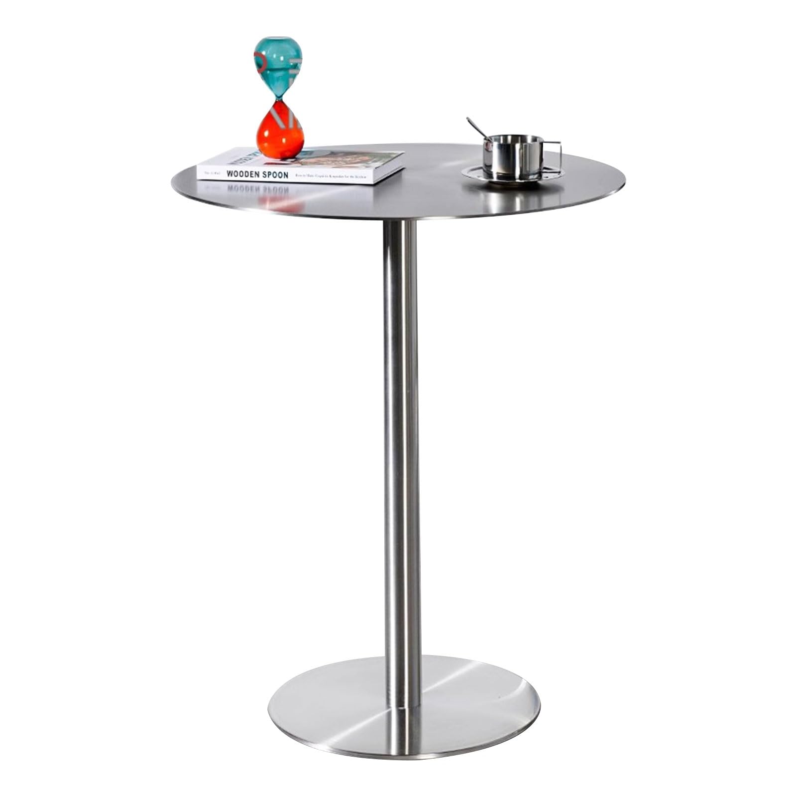 Amazon.com: Stainless Steel Bar Table Leisure Table Round Kitchen