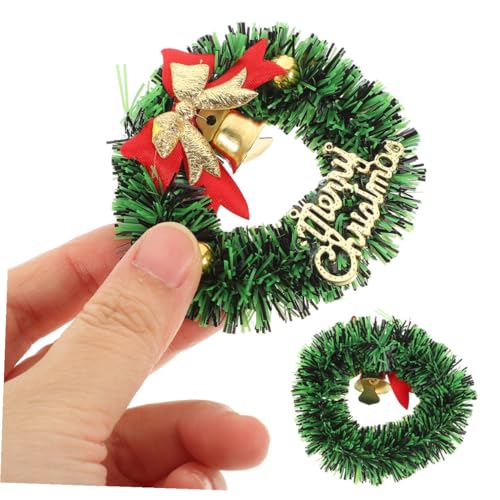 Mini Couronnes de Noël Durables et Polyvalentes pour Vos Accessoires Suspendus DIY - 4