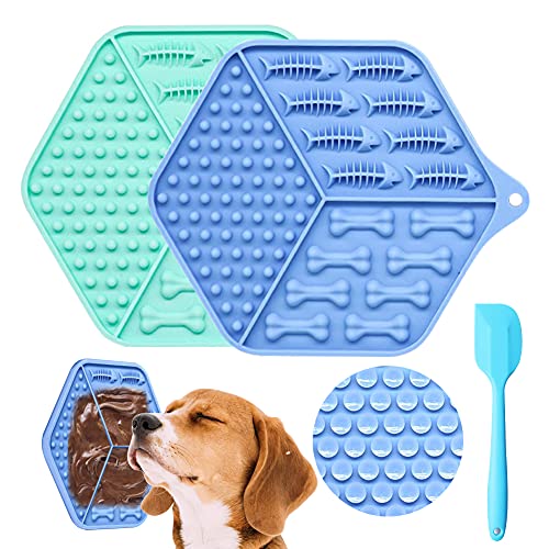 TruuMe Pet Lick Mat, Dog Lick Pad, Almohadilla para Lamer Perros, Alimentación Lenta y Alivio de la Ansiedad, Succión Súper Fuerte, Comida para Perros, Yogur o Mantequilla de Maní Cover