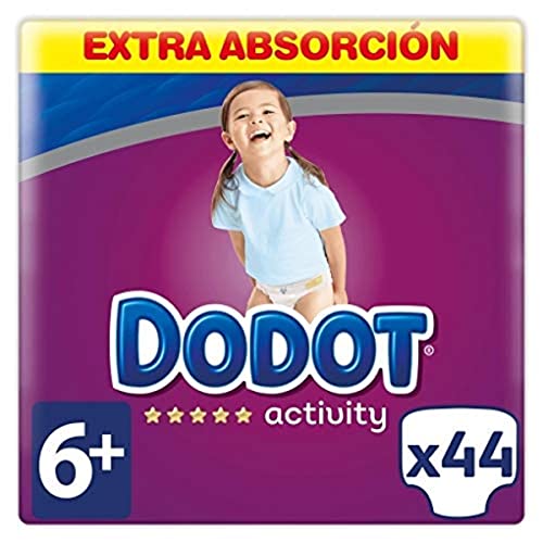 DODOT Activity pañales +14 kgs talla 6 paquete 44 uds