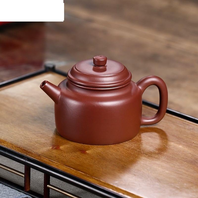 Czajnik Kung Fu do parzenia herbaty 230 ml, fioletowa glina, ręcznie robiony czajnik, surowa ruda, fioletowy czajnik Zhu Mud z sitkiem, zestaw do herbaty Zisha, ceramiczny zestaw do herbaty