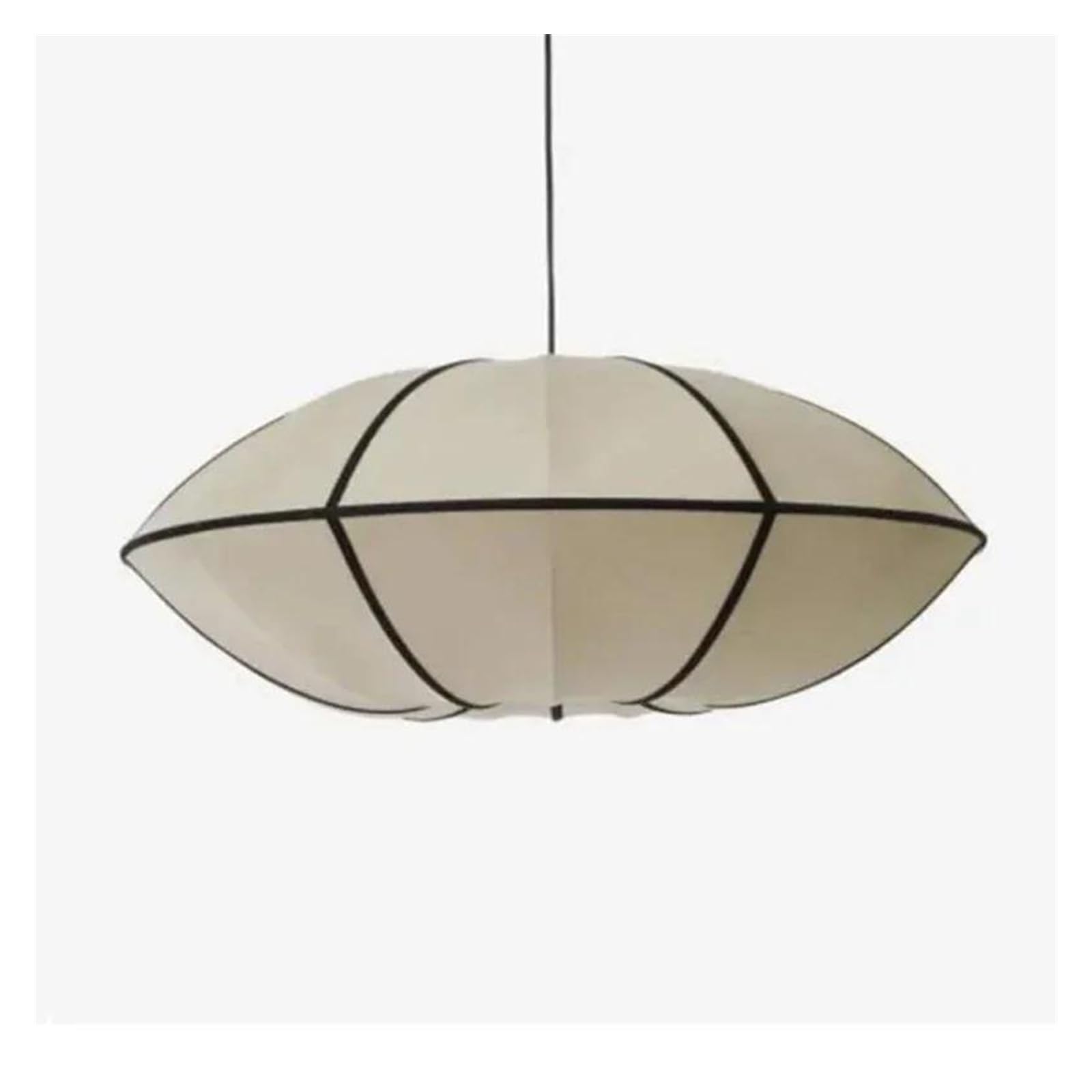 HYJAUSXB Nordic Medieval Chandelier Living Room Home Decoration Japanese Style Bedroom Wabi-sibi Lantern Silk Zen Pendant Light LED(A-D50cm)