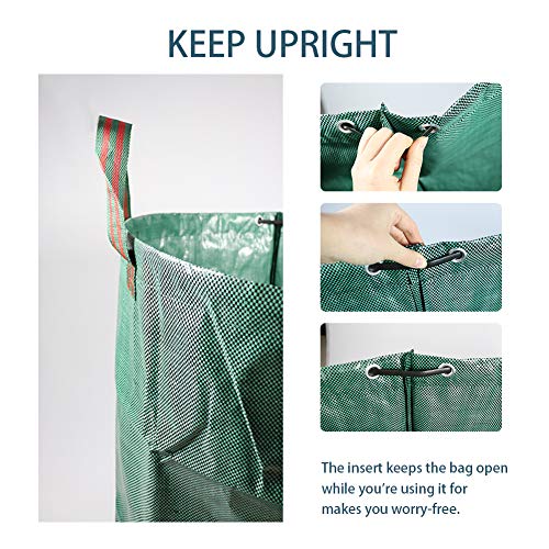 ValueHall Tuinafvalzak Leaf Afvalzak 3 stuks Tuinzakken Heavy Duty Tuinblad Afvalzak Herbruikbare Tuintas met Handgrepen… - Afbeelding 5