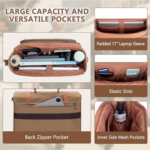 YARWO Accordion File Folder Briefcase