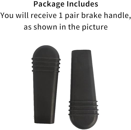 Miniatura 4 de Repuesto de funda para manija de freno de silla de ruedas, agarre de freno, se ajusta a empuñaduras de bloqueo de rueda planas de 0.55 x 0.14