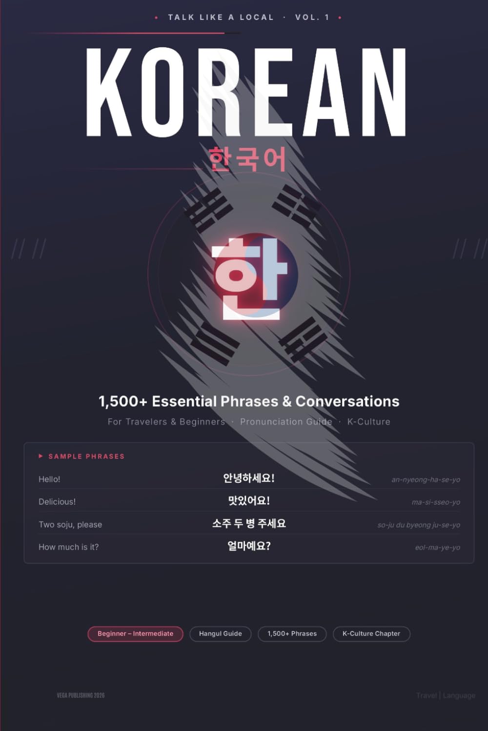 Talk Like a Local: Korean: 1,500+ Essential Phrases for Travel to Korea | Conversational Korean with Hangul Guide, K-Culture Expressions & Cultural Notes for English Speakers