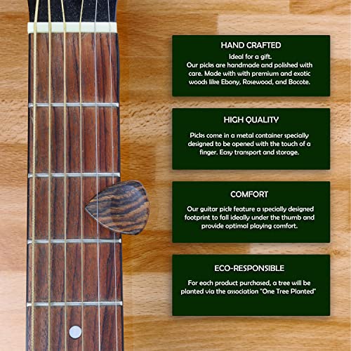 Mediators bois noble artisanal Eco responsable pour guitare acoustique électrique basse ukulélé Premium gratte guitar pick - Les Beatles, Paul McCartney, John Lennon, RIngo Starr, George Harrison Mediators bois noble artisanal Eco responsable pour guitare acoustique électrique basse ukulélé Premium gratte guitar pick – Image 5