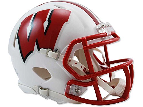 Amazon.com.br: Riddell Mini Capacete de Futebol Americano NCAA Wisconsin Badgers Speed, Unissex, Adultos