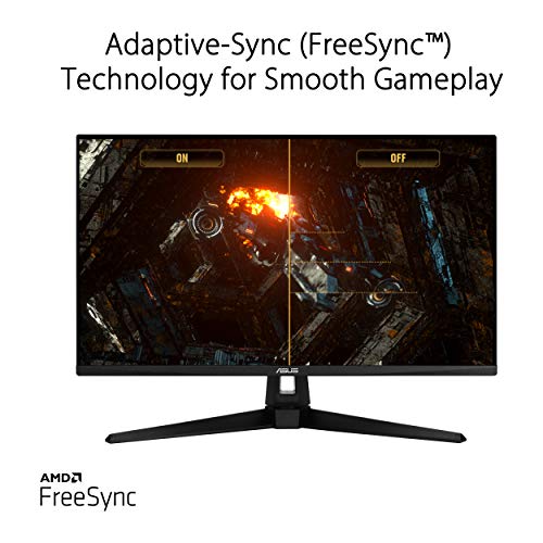 Image of ASUS TUF Gaming VG289Q1A 28 inch Monitor, 4K UHD (3840 x 2160), IPS, Adaptive-Sync /FreeSync, Eye Care, DisplayPort HDMI, DCI-P3 HDR 10, Shadow Boost, Black