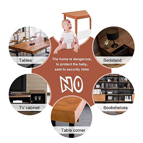 Dykeson Soft Corner Protector, Baby Safety Cushion, Corner Bumpers For Furniture, Corner Proofing For Baby, Corner Cushion, Table Edge Protector, Baby Proofing Edge, Corner Guards, 12 Pack, Black #TOP1