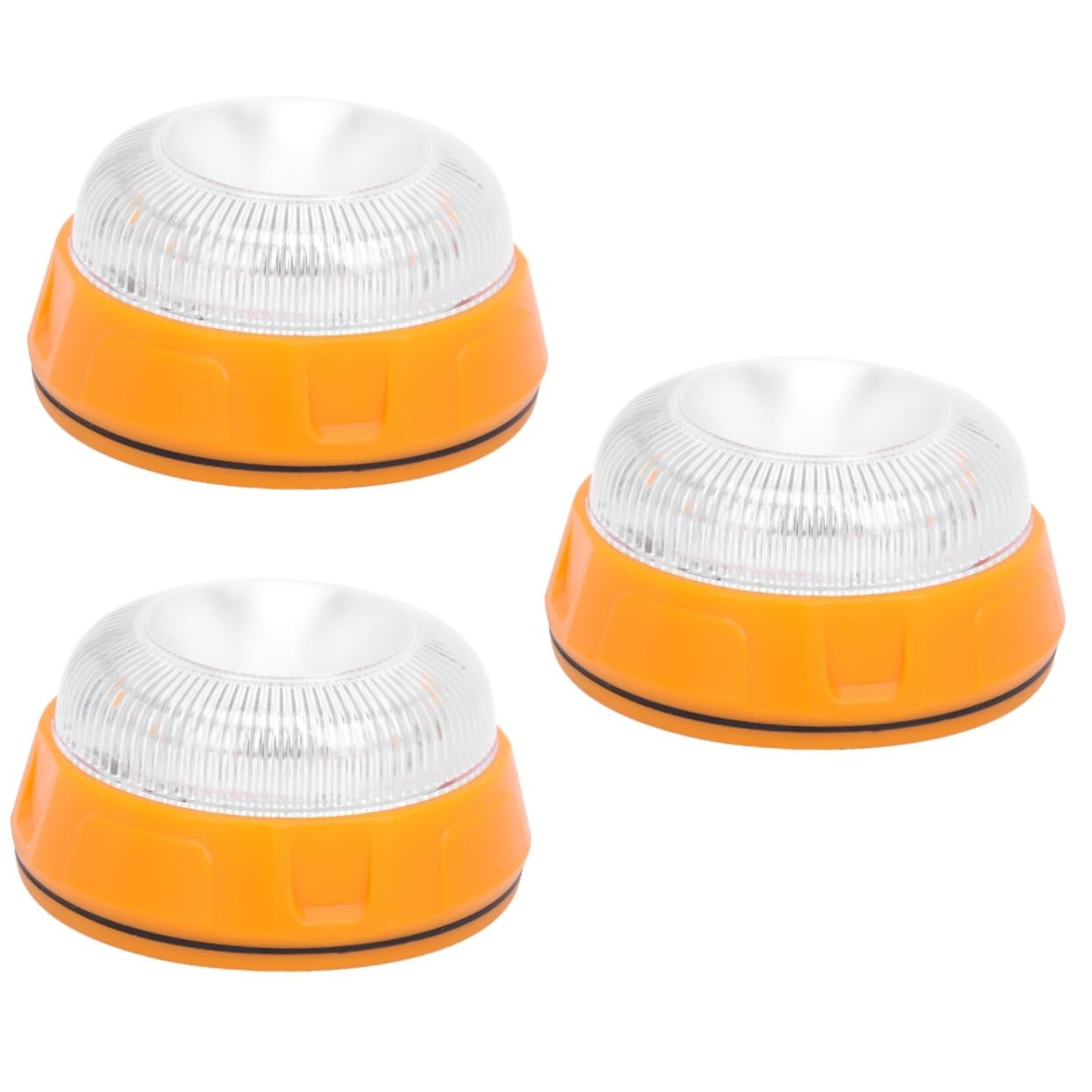 3piezas Luz De Emergencia Led Amarilla y Para Vehículos Para Señalización Calles y Estacionamientos