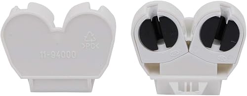 Miniatura 2 de uxcell 10 unids T5 luz fluorescente titular G5 base doble cabeza lápida lámpara socket AC 500 V 2A para tubo fluorescente LED