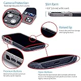 Dockem Etui z portfelem dla iPhone 13 mini z wbudowaną metalową płytką do mocowania magnetycznego oraz z 1 płaską przegródką na karty kredytowe (Luxe M1, 5,4 cala, czarny i szary)
