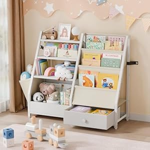 Havlotii Kinder Bücherregal Weiß