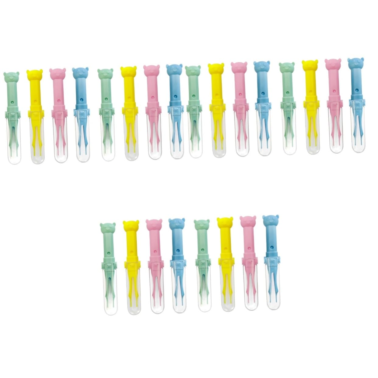 Toyvian 24pezzi Pinzette Per Cartoon Strumenti Di Pulizia Per Naso Orecchie e Ombelico Clip Di Sicura e Pratica Per Bebè