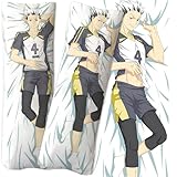 Haiky-UU!! Funda de Almohada Corporal, Colores Vibrantes Que no se desvanecen, Un Accesorio imprescindible para los Fans de Anime, Regalo(A3,150 * 50cm)