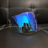 Visière de Casque CW 1 X12 for Shoei Qwest RF 1100 XR 1100 X Spirit 2 X Twelve(Aurora Blue)