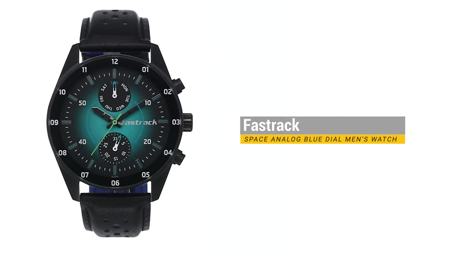 Fastrack Space Analog Blue Dial Men's Watch NM3201NL01/NN3201NL01