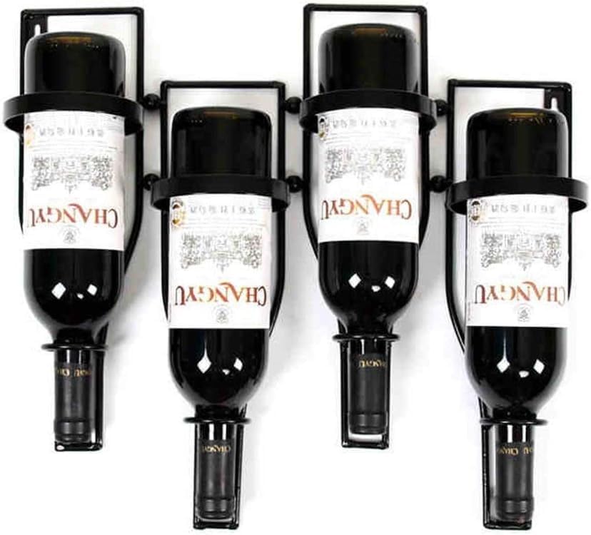 Soporte para botellas de vino estilo retro industrial miniatura 1